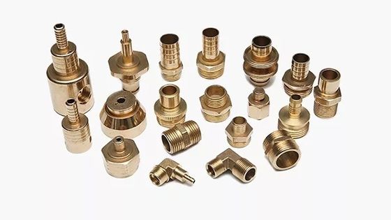 구리 부분을 기계화하는 정밀 CNC 놋쇠로 만든 부분 전기 도금물 CNC